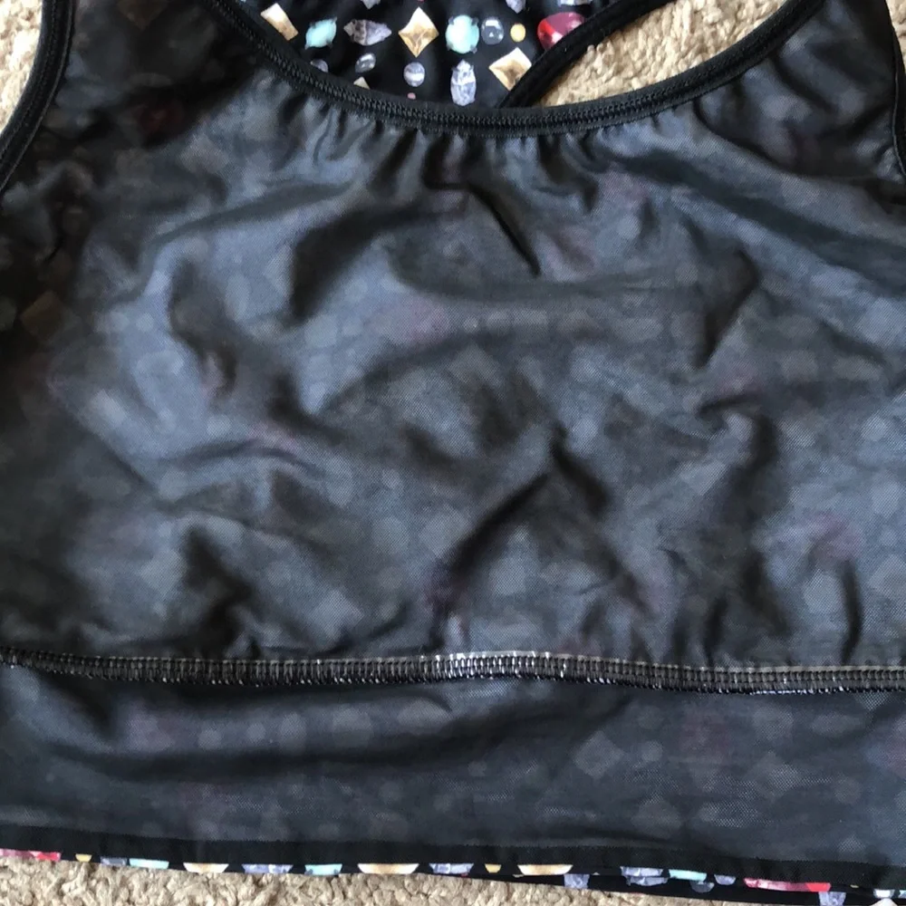Victoria’s Secret Sport Gemstone Black Red Blue Yellow Sports Bra